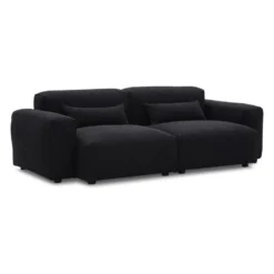 Canapé 3 Places En Tissu Sherpa Effet Peau De Mouton Noir MAGALI 10 Canapé 3 Places En Tissu Sherpa Effet Peau De Mouton Noir MAGALI -Promos Chesteris Boutique canape 4917447