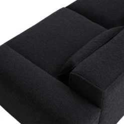 Canapé 3 Places En Tissu Sherpa Effet Peau De Mouton Noir MAGALI 11 Canapé 3 Places En Tissu Sherpa Effet Peau De Mouton Noir MAGALI -Promos Chesteris Boutique canape 4917449