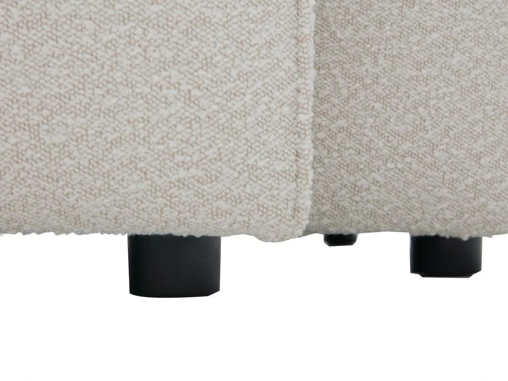 Canapé 3 Places En Tissu Sherpa Effet Peau De Mouton Blanc MAGALI 7 Canapé 3 Places En Tissu Sherpa Effet Peau De Mouton Blanc MAGALI – Image 7