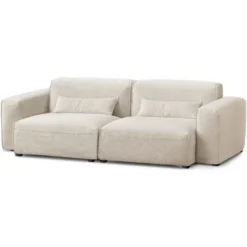 Canapé 3 Places En Tissu Sherpa Effet Peau De Mouton Blanc MAGALI 12 Canapé 3 Places En Tissu Sherpa Effet Peau De Mouton Blanc MAGALI -Promos Chesteris Boutique canape 4917461