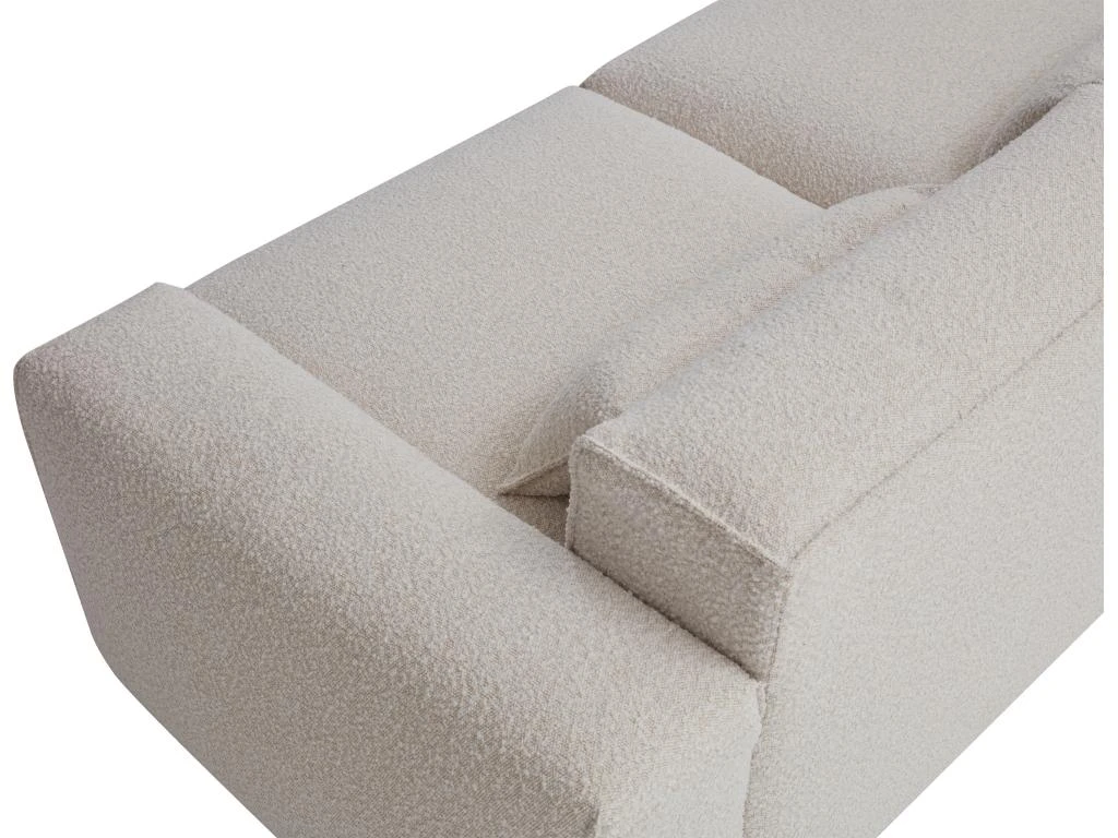 Canapé 3 Places En Tissu Sherpa Effet Peau De Mouton Blanc MAGALI 6 Canapé 3 Places En Tissu Sherpa Effet Peau De Mouton Blanc MAGALI – Image 6