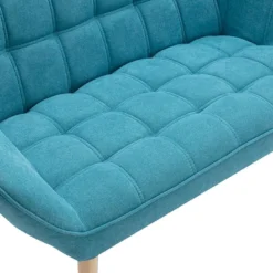 Canapé 2 Places En Tissu Bleu CASERTA 11 Canapé 2 Places En Tissu Bleu CASERTA -Promos Chesteris Boutique canape 492083