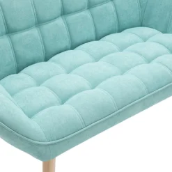 Canapé 2 Places En Tissu Vert D'eau CASERTA -Promos Chesteris Boutique canape 492097