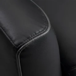 Canapé 3 Places En Cuir Noir Et Passepoil Gris BATUCO 14 Canapé 3 Places En Cuir Noir Et Passepoil Gris BATUCO -Promos Chesteris Boutique canape 495919