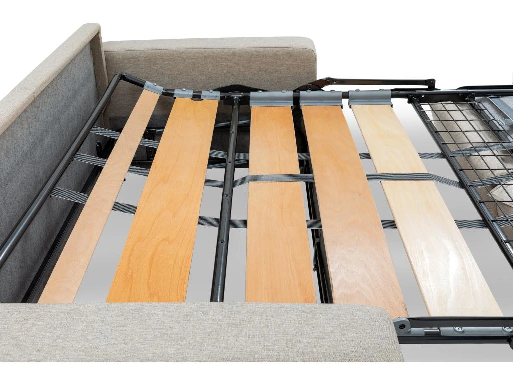 Canapé 3 Places Convertible Express En Simili EMIR - Noir - Couchage à Lattes Larges 140 Cm - Matelas 14 Cm 4 Canapé 3 Places Convertible Express En Simili EMIR - Noir - Couchage à Lattes Larges 140 Cm - Matelas 14 Cm – Image 4