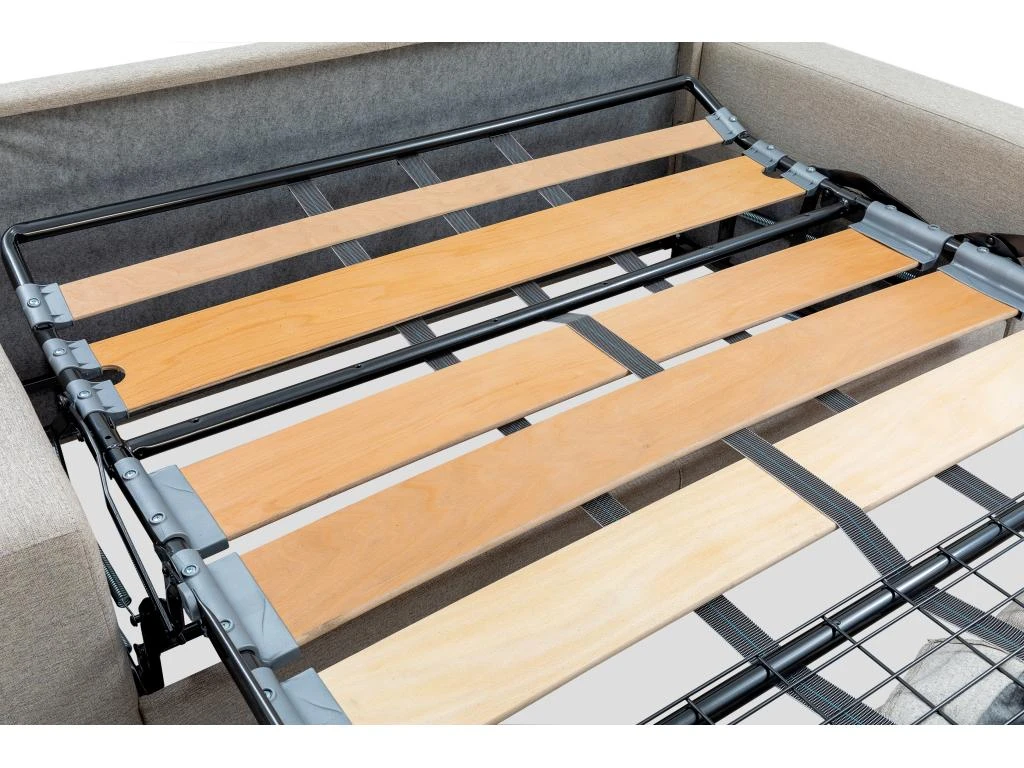 Canapé 4 Places Convertible Express En Simili CALIFE - Noir - Couchage à Lattes Larges 160 Cm - Matelas 14 Cm 3 Canapé 4 Places Convertible Express En Simili CALIFE - Noir - Couchage à Lattes Larges 160 Cm - Matelas 14 Cm – Image 3