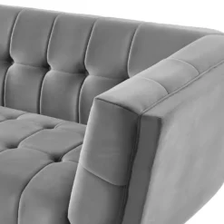 Canapé 3 Places SAMANTHA II En Velours - Gris 11 Canapé 3 Places SAMANTHA II En Velours - Gris -Promos Chesteris Boutique canape 667361