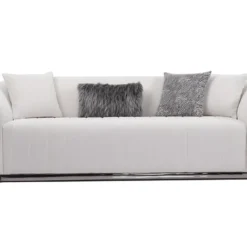 Canapé 3 Places En Tissu Bouclette Blanc Cassé ELFIRA De Pascal Morabito 11 Canapé 3 Places En Tissu Bouclette Blanc Cassé ELFIRA De Pascal Morabito -Promos Chesteris Boutique canape 671333