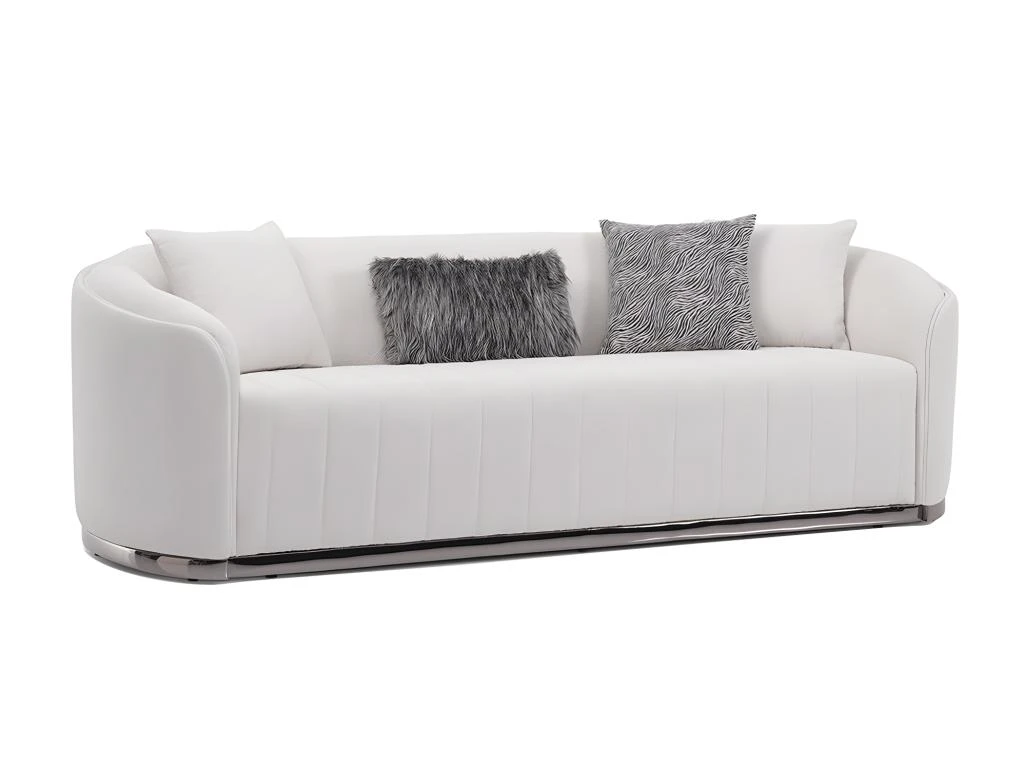 Canapé 3 Places En Tissu Bouclette Blanc Cassé ELFIRA De Pascal Morabito 1 Canapé 3 Places En Tissu Bouclette Blanc Cassé ELFIRA De Pascal Morabito