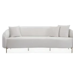 Canapé 3 Places En Velours Blanc Cassé LAMIA De Pascal Morabito 9 Canapé 3 Places En Velours Blanc Cassé LAMIA De Pascal Morabito -Promos Chesteris Boutique canape 671391