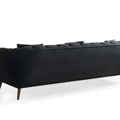 Canapé 3 Places En Velours Anthracite DEFNE 13 Canapé 3 Places En Velours Anthracite DEFNE -Promos Chesteris Boutique canape 714903