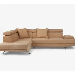 Canapé D'angle XL En Tissu ROMAIN - Beige - Angle Gauche -Promos Chesteris Boutique canape 715649