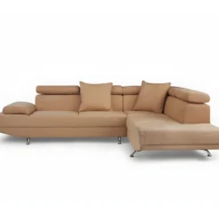 Canapé D'angle XL En Tissu ROMAIN - Beige - Angle Droit -Promos Chesteris Boutique canape 715655