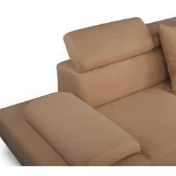 Canapé D'angle XL En Tissu ROMAIN - Beige - Angle Droit -Promos Chesteris Boutique canape 715659