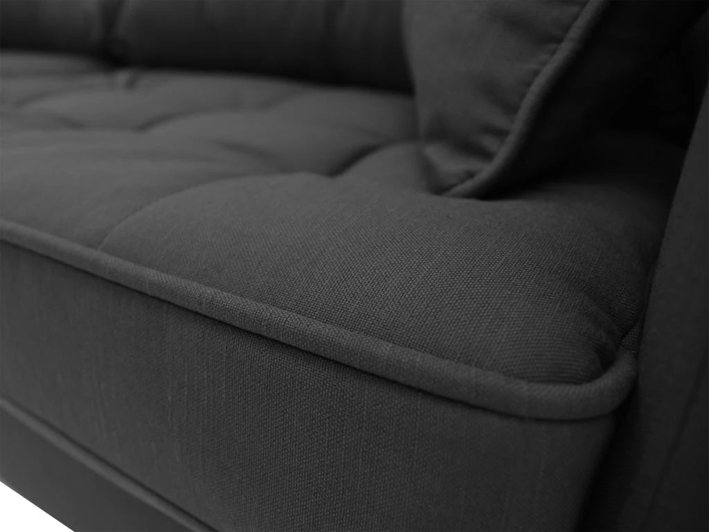 Canapé 3 Places En Tissu Anthracite KENZA 7 Canapé 3 Places En Tissu Anthracite KENZA – Image 7