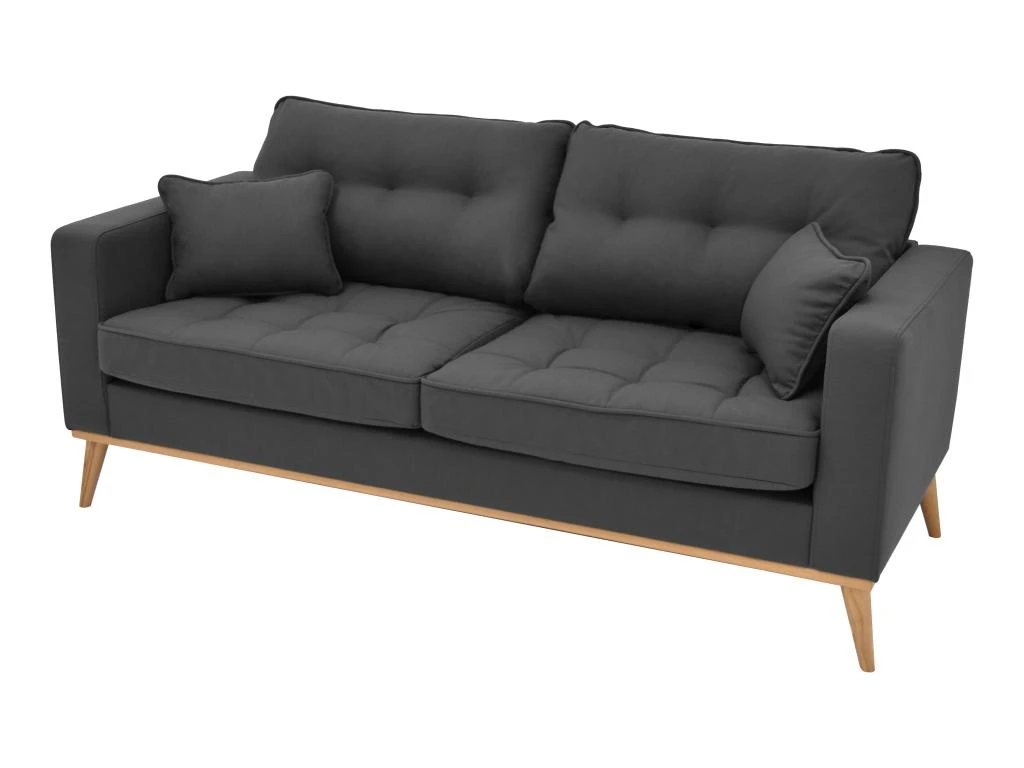 Canapé 3 Places En Tissu Anthracite KENZA 5 Canapé 3 Places En Tissu Anthracite KENZA – Image 5