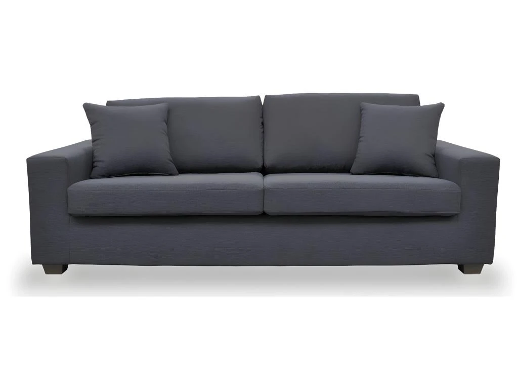 Canapé 3 Places En Tissu YUDO - Noir 12 Canapé 3 Places En Tissu YUDO - Noir – Image 12