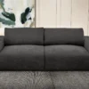 Canapé 3 Places En Tissu Anthracite GLADYS