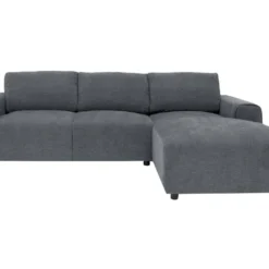 Canapé D'angle Droit En Tissu Bleu Gris GLADYS 7 Canapé D'angle Droit En Tissu Bleu Gris GLADYS -Promos Chesteris Boutique canape 7762289