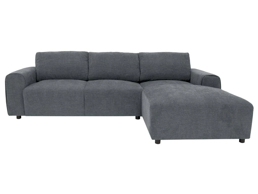 Canapé D'angle Droit En Tissu Bleu Gris GLADYS 3 Canapé D'angle Droit En Tissu Bleu Gris GLADYS – Image 3