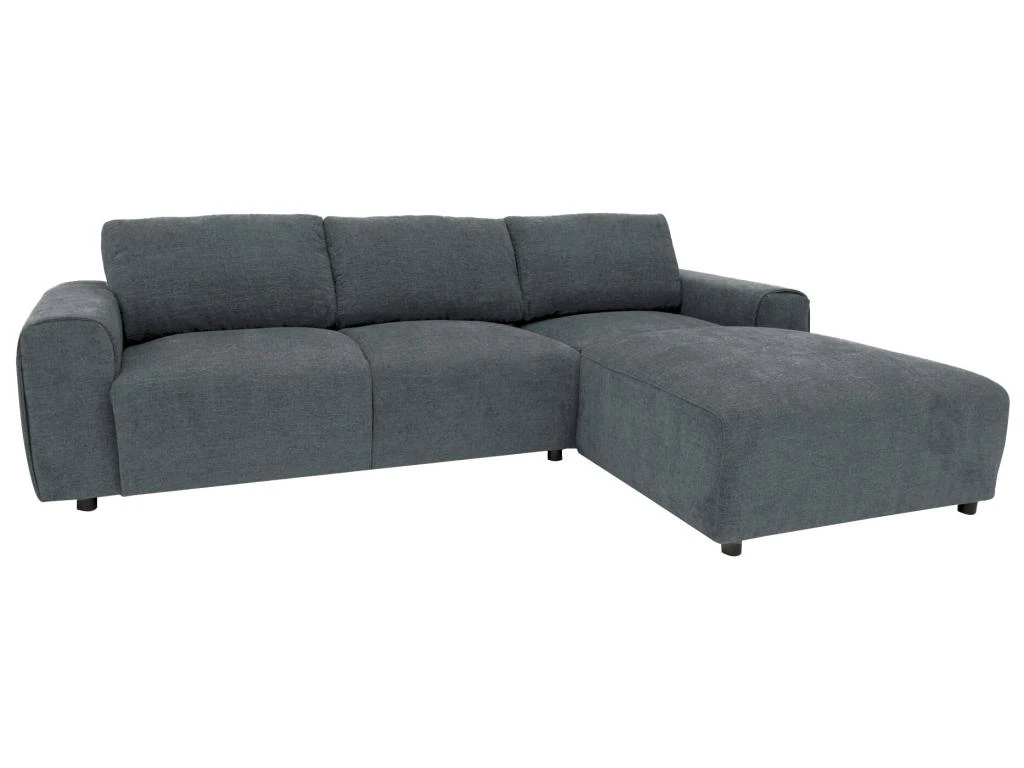 Canapé D'angle Droit En Tissu Bleu Gris GLADYS 4 Canapé D'angle Droit En Tissu Bleu Gris GLADYS – Image 4