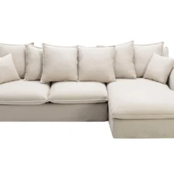 Canapé D'angle Droit En Tissu Beige DOROTY -Promos Chesteris Boutique canape 8226963