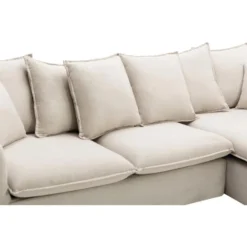 Canapé D'angle Droit En Tissu Beige DOROTY -Promos Chesteris Boutique canape 8228381