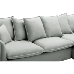 Canapé D'angle Droit En Tissu Gris Clair DOROTY -Promos Chesteris Boutique canape 8229509