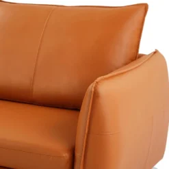 Canapé 2 Places En Cuir Camel LADOGA -Promos Chesteris Boutique canape 8345871