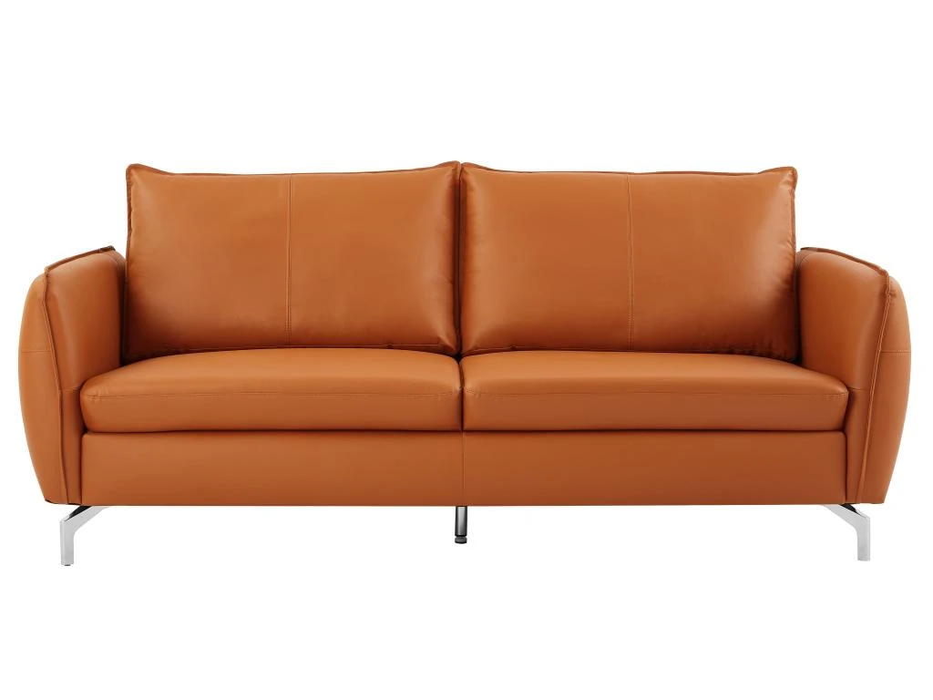 Canapé 3 Places En Cuir Camel LADOGA 2 Canapé 3 Places En Cuir Camel LADOGA – Image 2