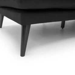 Canapé D'angle Gauche En Tissu Noir OCTAVIE -Promos Chesteris Boutique canape 8492653