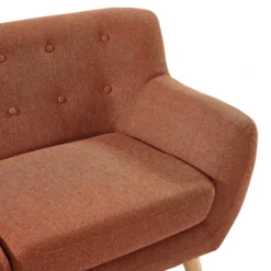 Canapé 2 Places En Tissu Orange SERTI II 11 Canapé 2 Places En Tissu Orange SERTI II -Promos Chesteris Boutique canape 8697213