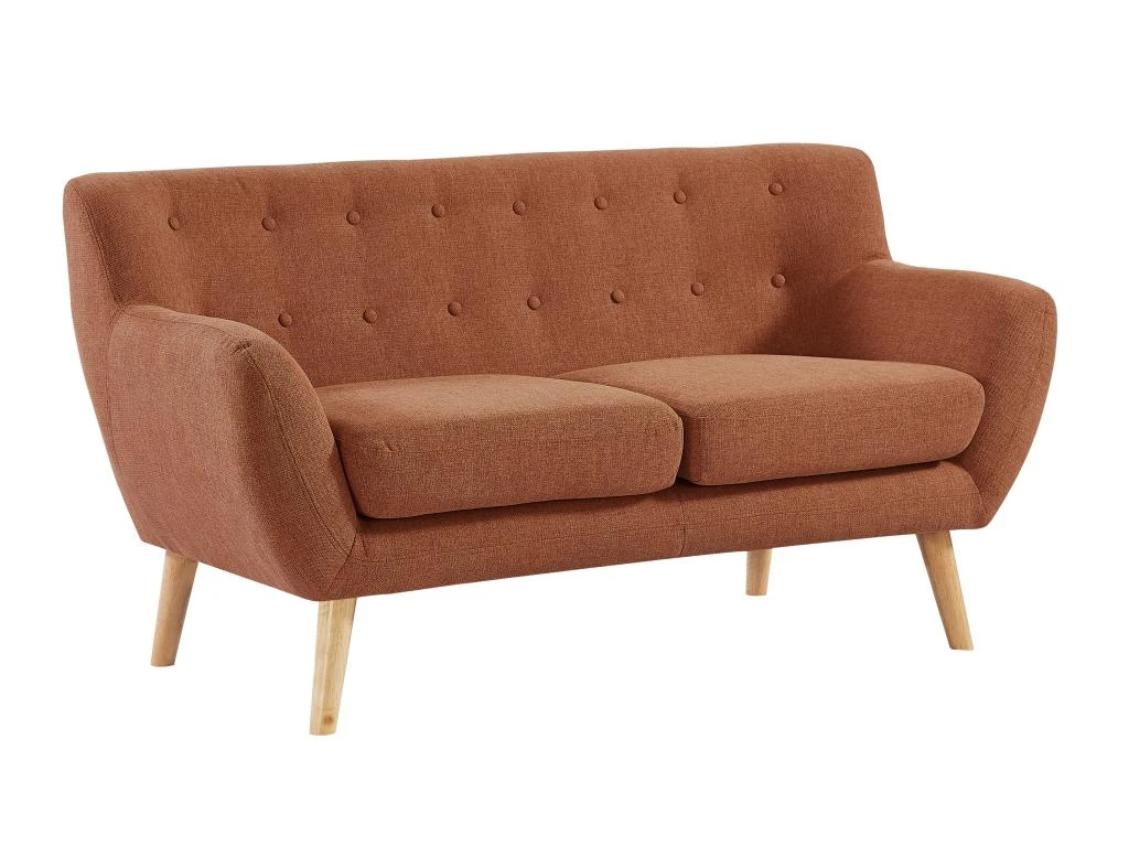 Canapé 2 Places En Tissu Orange SERTI II 2 Canapé 2 Places En Tissu Orange SERTI II – Image 2