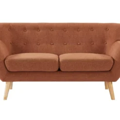 Canapé 2 Places En Tissu Orange SERTI II 13 Canapé 2 Places En Tissu Orange SERTI II -Promos Chesteris Boutique canape 8697229