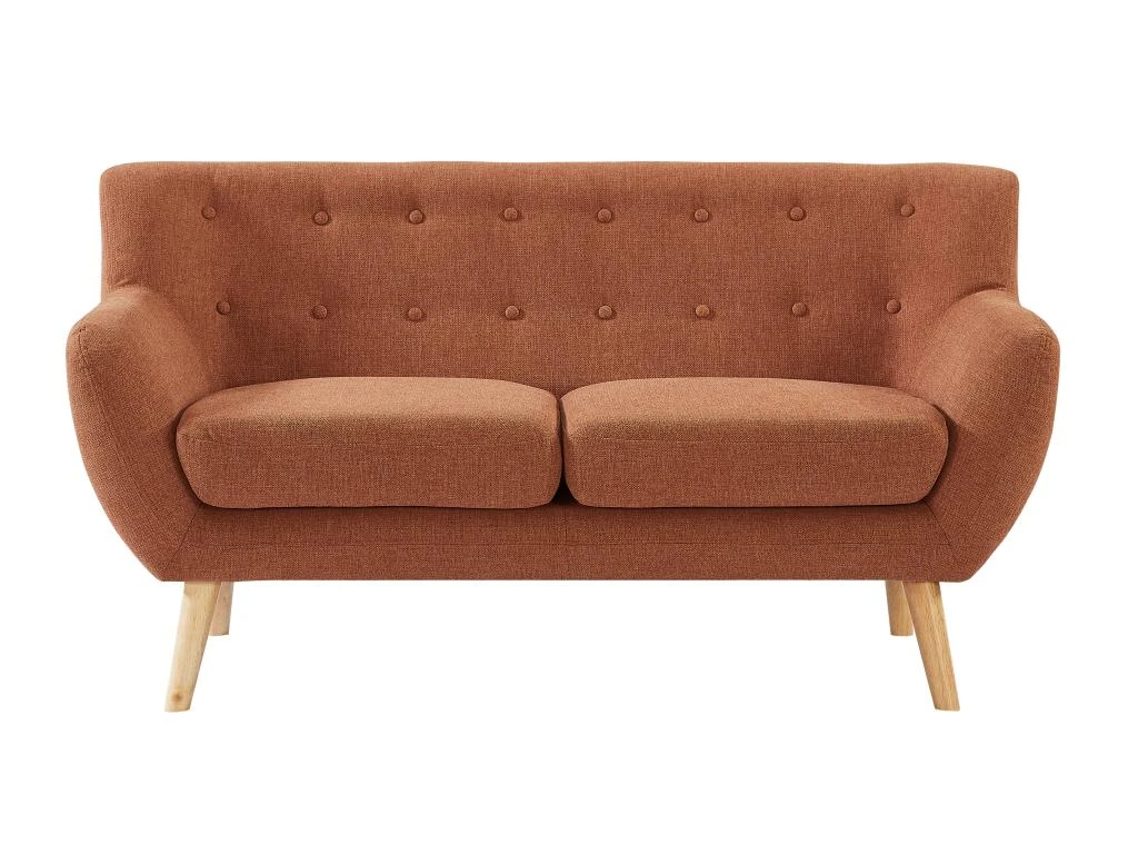 Canapé 2 Places En Tissu Orange SERTI II 7 Canapé 2 Places En Tissu Orange SERTI II – Image 7
