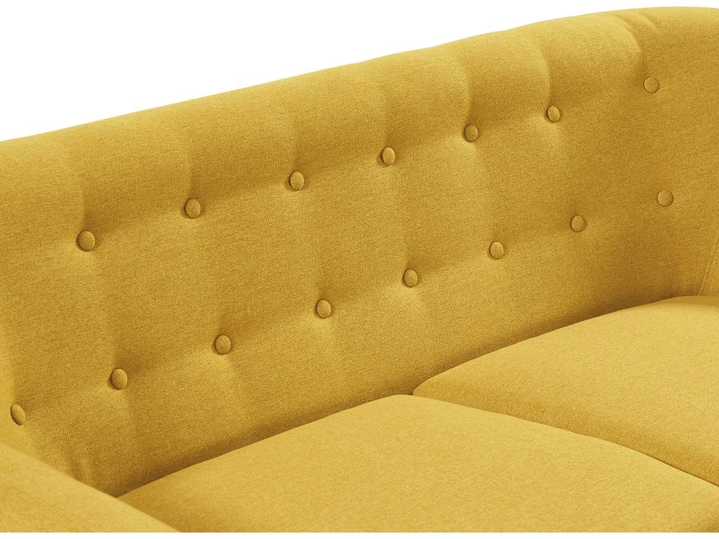 Canapé 2 Places En Tissu Jaune SERTI II 4 Canapé 2 Places En Tissu Jaune SERTI II – Image 4