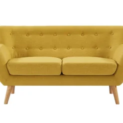 Canapé 2 Places En Tissu Jaune SERTI II 11 Canapé 2 Places En Tissu Jaune SERTI II -Promos Chesteris Boutique canape 8698311