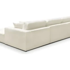 Canapé D'angle à Droite Convertible 5 Places En Tissu Bouclette écru Avec Coffre De Rangement - Robin -Promos Chesteris Boutique canape 8908997