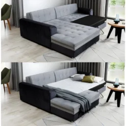 Canapé D'angle Convertible En Tissu Velours Luxe, Chocolat Et Marron, 5 Places, Angle Gauche (vu De Face), SOHO VELOURS 7 Canapé D'angle Convertible En Tissu Velours Luxe, Chocolat Et Marron, 5 Places, Angle Gauche (vu De Face), SOHO VELOURS -Promos Chesteris Boutique canape 9168509