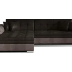 Canapé D'angle Convertible En Tissu Velours Luxe, Chocolat Et Marron, 5 Places, Angle Gauche (vu De Face), SOHO VELOURS 8 Canapé D'angle Convertible En Tissu Velours Luxe, Chocolat Et Marron, 5 Places, Angle Gauche (vu De Face), SOHO VELOURS -Promos Chesteris Boutique canape 9168511