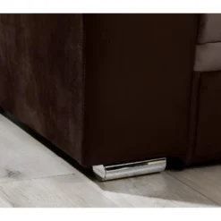 Canapé D'angle Convertible En Tissu Velours Luxe, Chocolat Et Marron, 5 Places, Angle Gauche (vu De Face), SOHO VELOURS 9 Canapé D'angle Convertible En Tissu Velours Luxe, Chocolat Et Marron, 5 Places, Angle Gauche (vu De Face), SOHO VELOURS -Promos Chesteris Boutique canape 9168513