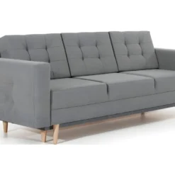 Canapé 3 Places Convertible - En Tissu De Qualité Gris, ASVENA -Promos Chesteris Boutique canape 9168557