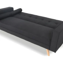 Canapé Convertible Scandinave Tao Tissu Noir -Promos Chesteris Boutique canape 9168593