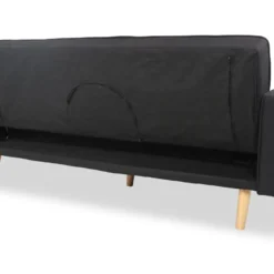 Canapé Convertible Scandinave Tao Tissu Noir -Promos Chesteris Boutique canape 9168595