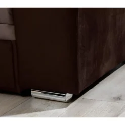 Canapé D'angle Convertible En Tissu Velours Luxe, Chocolat Et Marron, 5 Places, Angle Droit (vu De Face), SOHO VELOURS 9 Canapé D'angle Convertible En Tissu Velours Luxe, Chocolat Et Marron, 5 Places, Angle Droit (vu De Face), SOHO VELOURS -Promos Chesteris Boutique canape 9168879