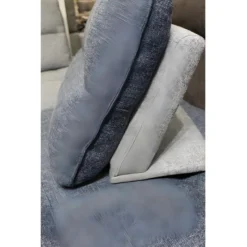 Canapé D'angle Réversible Et Modulable Tissu Bleu - LOUNGE -Promos Chesteris Boutique canape 9169173