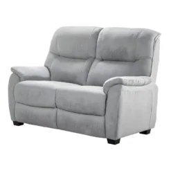 COSTA - Canapé Fixe 2 Places Coloris Gris Clair -Promos Chesteris Boutique canape 9169253