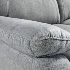 COSTA - Canapé Fixe 2 Places Coloris Gris Clair -Promos Chesteris Boutique canape 9169255