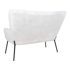 FINTRY - Canapé 2 Places Imitation Laine Et Piétement Métal -Promos Chesteris Boutique canape 9169503