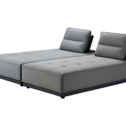 Canapé D'angle Réversible Et Modulable Tissu Gris - LOUNGE -Promos Chesteris Boutique canape 9169639